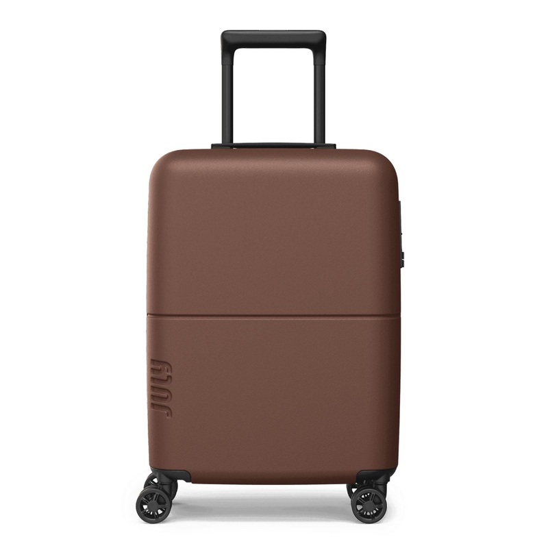 July Carry On Light Expandable Polycarbonate 21 Luggage – Dark Brown