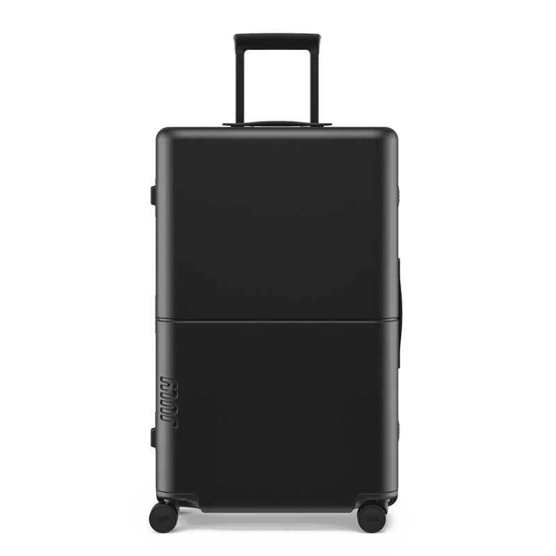July Checked Plus Trunk Polycarbonate Frame 30 Luggage – Matte Black
