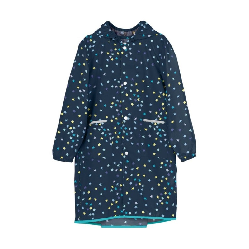 WPC Kids Rain Coat Medium (100cm-120cm) (Colorful Stars)