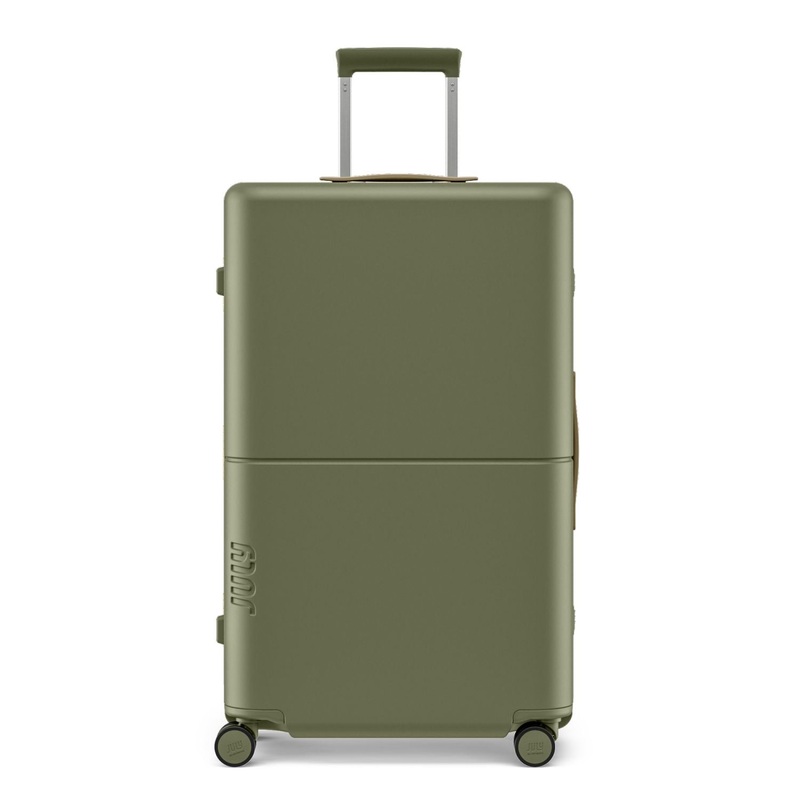 July Checked Plus Trunk Polycarbonate Frame 30 Luggage – Moss