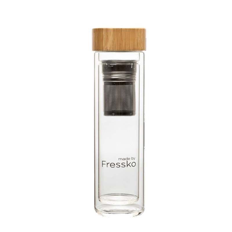 Made By Fressko Lift 16oz Infuser Glass Flask – Clear