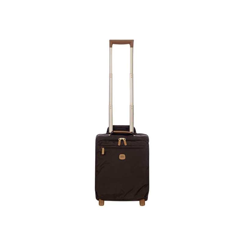 BRIC’S X-Travel 17.5 Underseat Trolley Luggage With Front Access Opening (Brown)