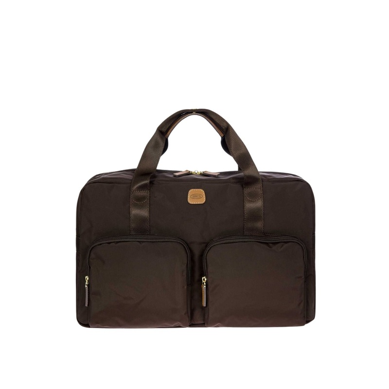 BRIC’S X-Travel Holdall Multipocket Duffel Bag – Small (Brown)