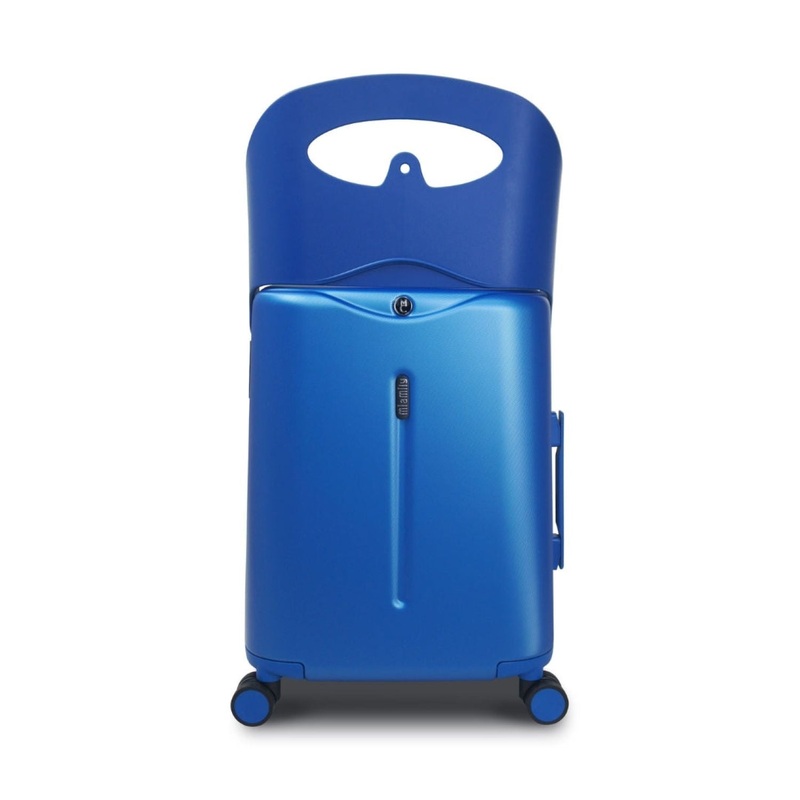 MiaMily Multicarry Carry On 18 Inch Luggage with Built-in Seat for Children (Cobalt Blue)