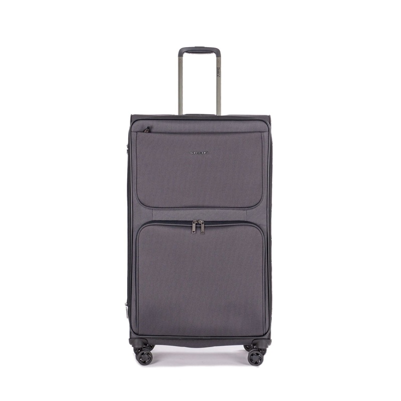 Stratic Bendigo Light + Suitcase L With Front Access Opening – Black