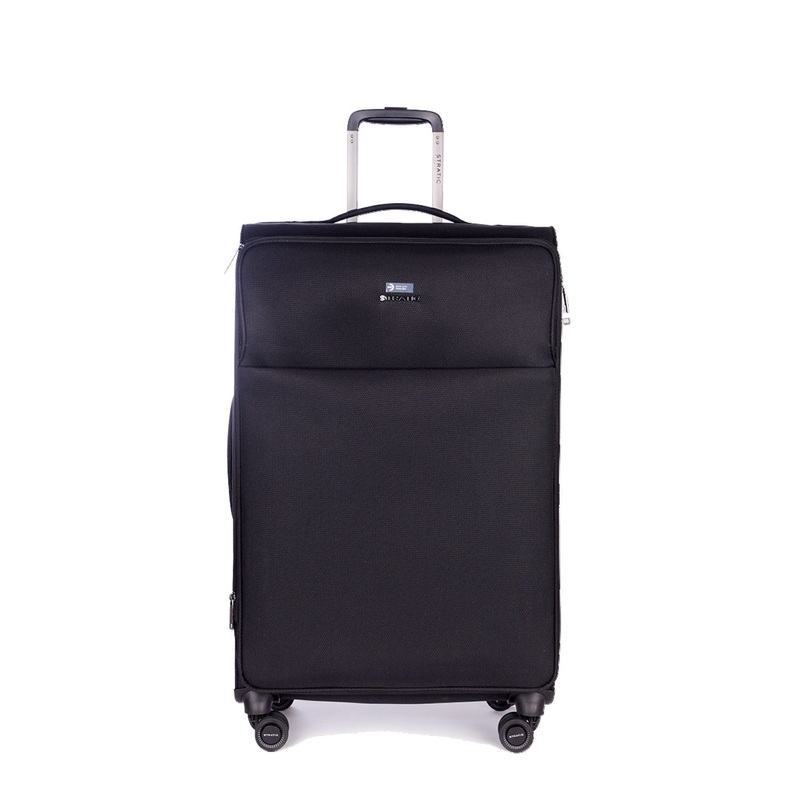 Stratic Light + Suitcase L With Front Access Opening – Black