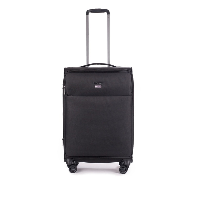 Stratic Light + Suitcase M With Front Access Opening – Black