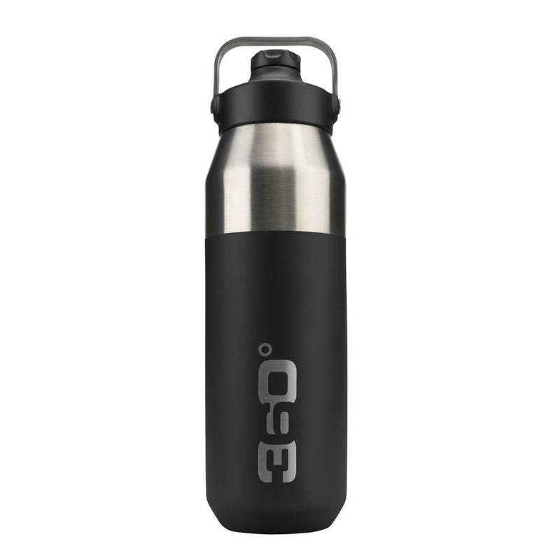 360 Degrees Insulated Sip 1L Water Bottle (Black)