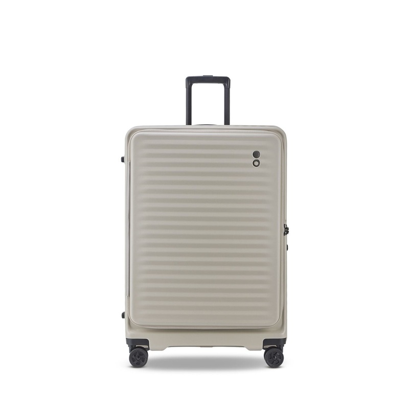 Echolac Celestra 28 Large Upright Luggage With Front Access Opening (Sandwhite)