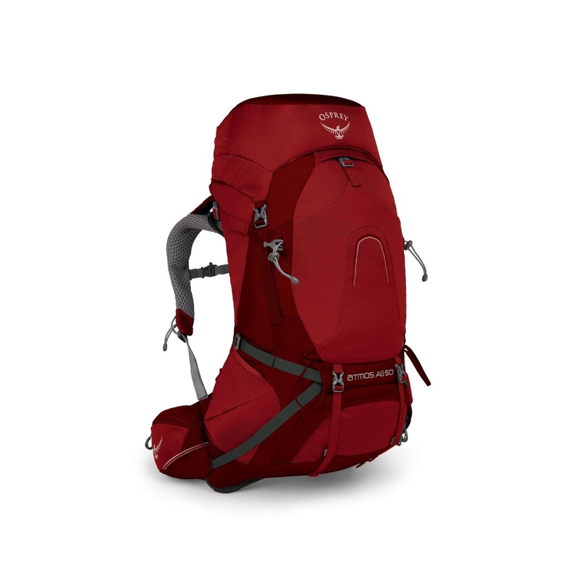 Osprey Atmos AG 50 Backpack – Large – Men’s Backpacking (Rigby Red)