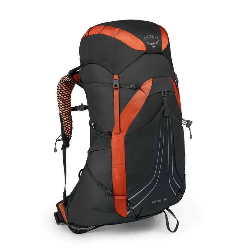 Osprey Exos 48 Backpack – Medium – Men’s Ultralight Backpacking (Blaze Black)