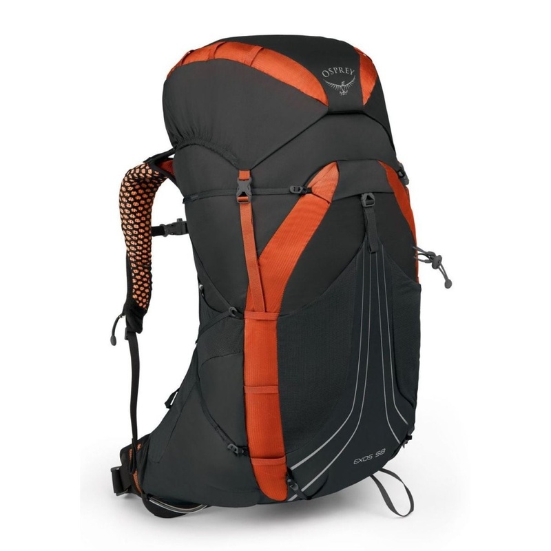 Osprey Exos 58 Backpack – Medium – Men’s Ultralight Backpacking (Blaze Black)