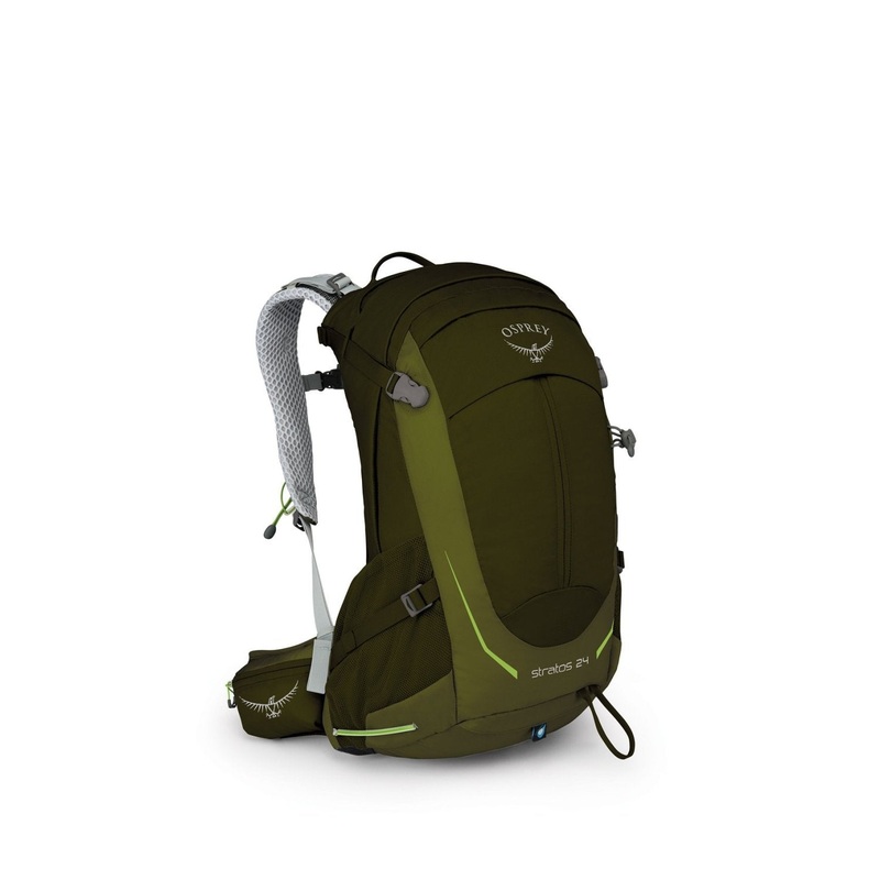 Osprey Stratos 24 Backpack – Men’s Day Hiking (Gator Green)