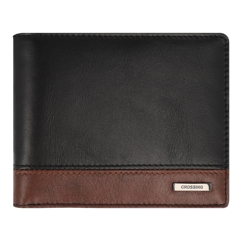 Crossing Antique Bi-fold Leather Wallet – Timber – Black