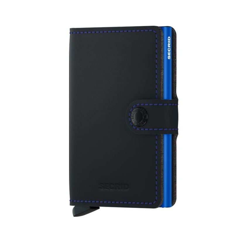 Secrid Miniwallet –  Matte Black & Blue