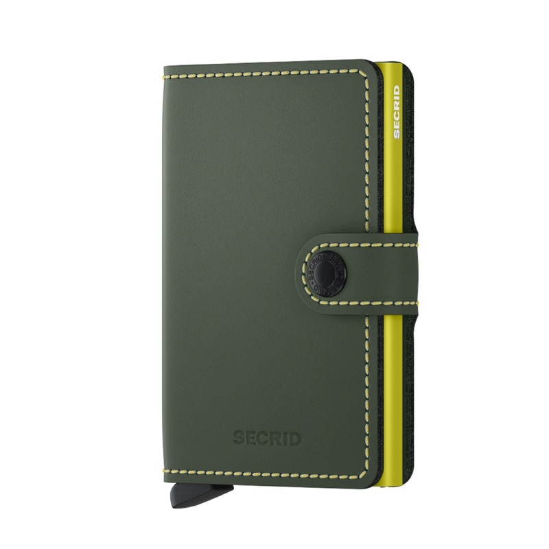 Secrid Miniwallet –  Matte Green & Lime