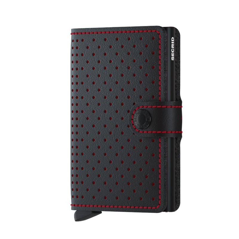 Secrid Miniwallet –  Perforated Black-Red