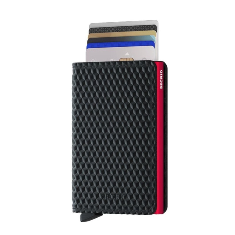 Secrid Slimwallet – Cubic Black-Red
