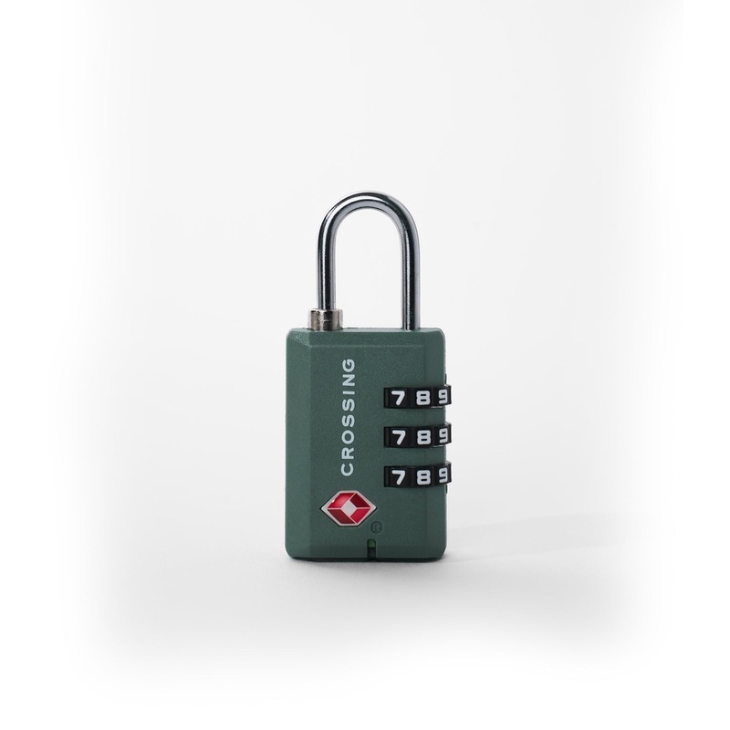 Crossing Ultra-Light TSA 3-Dial Travel Lock – Forest Green