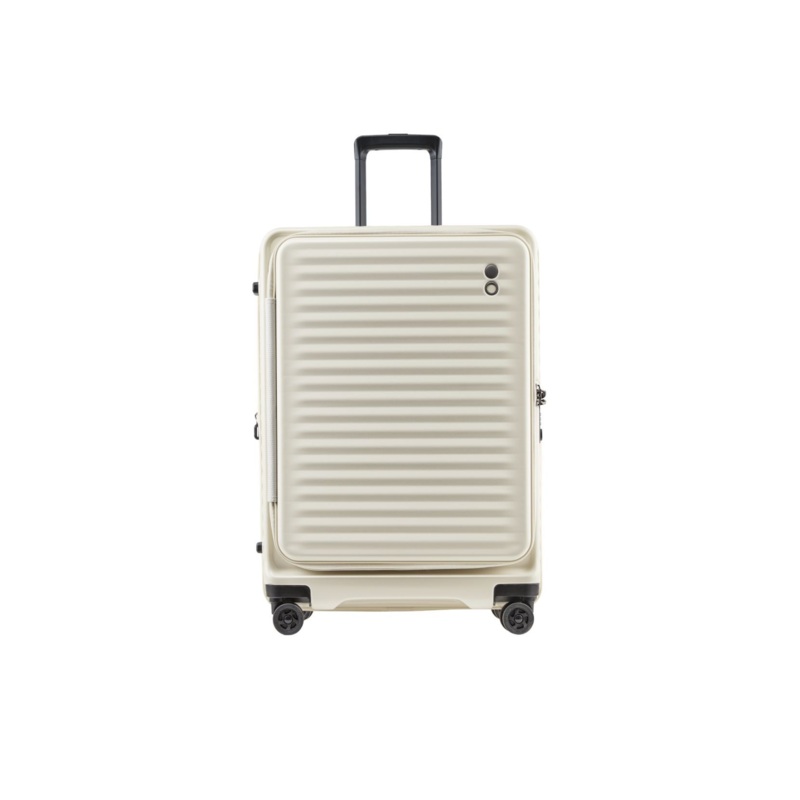 Echolac Celestra 24 Medium Upright Luggage With Front Access Opening (Light Mocha)
