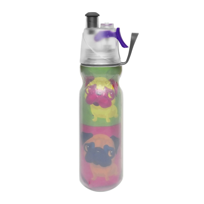 O2COOL Arctic Squeeze Mist ‘N Sip Insulated Water Bottle 20oz (Artist A)