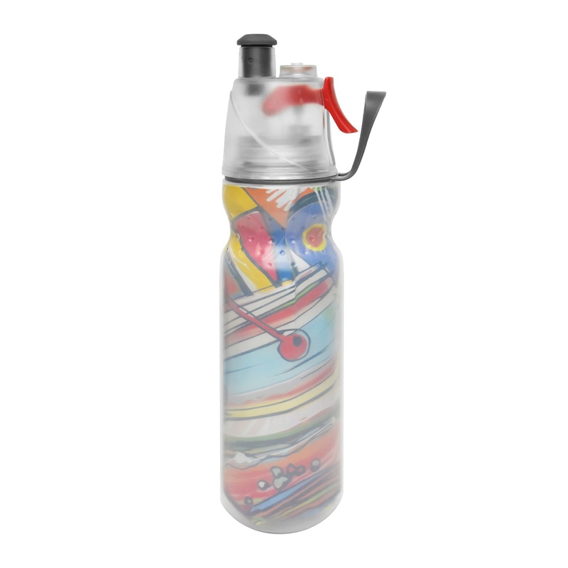 O2COOL Arctic Squeeze Mist ‘N Sip Insulated Water Bottle 20oz (Artist B)