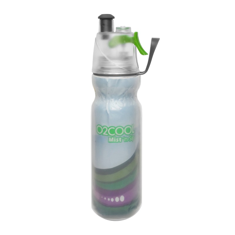 O2COOL Arctic Squeeze Mist ‘N Sip Insulated Water Bottle 20oz (Wave D)