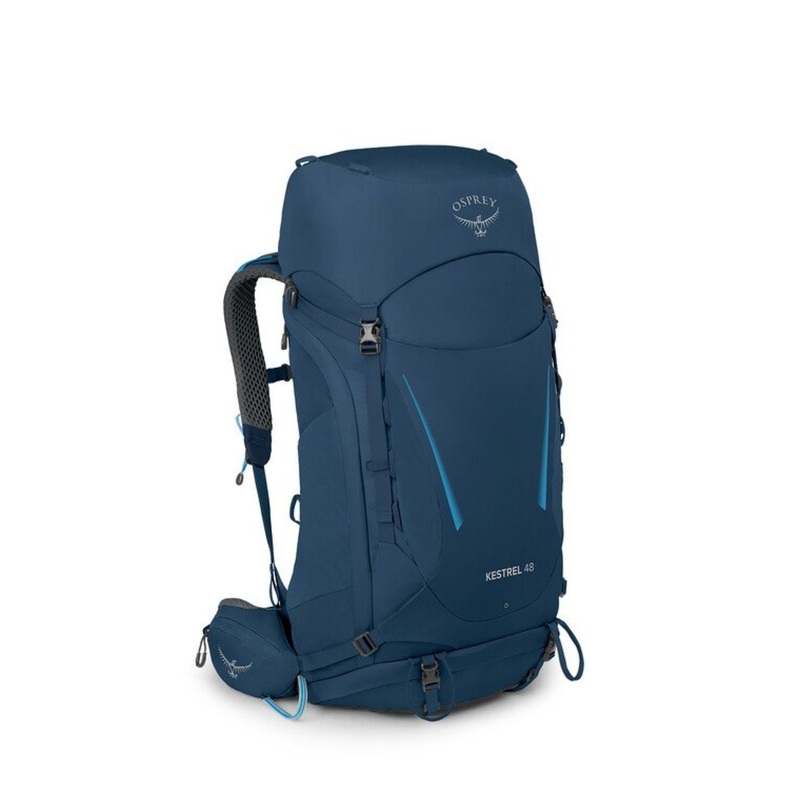 Osprey Kestrel 48 Backpack – Large/Extra Large – Backpacking (Atlas Blue)