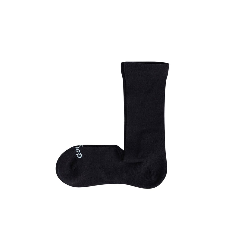 Paire Merino Wool-Blend Loose Top Calf Sock (Black) – S