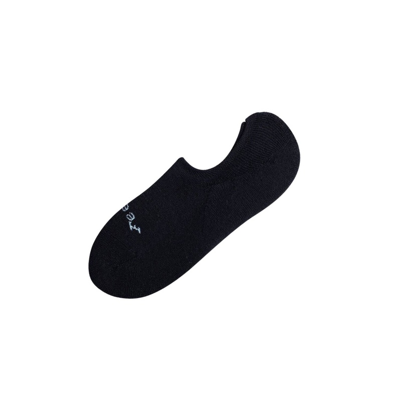 Paire Merino Wool-Blend No-Show Sock (Black) – S