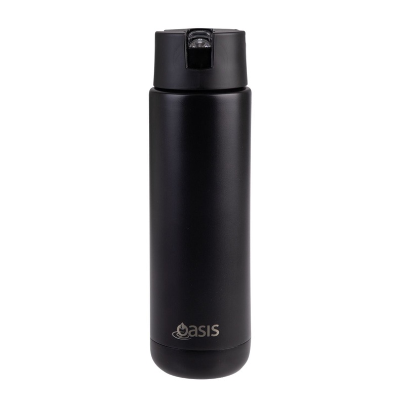 Oasis Stainless Steel Insulated Ceramic Moda Bottle 700ML – Black