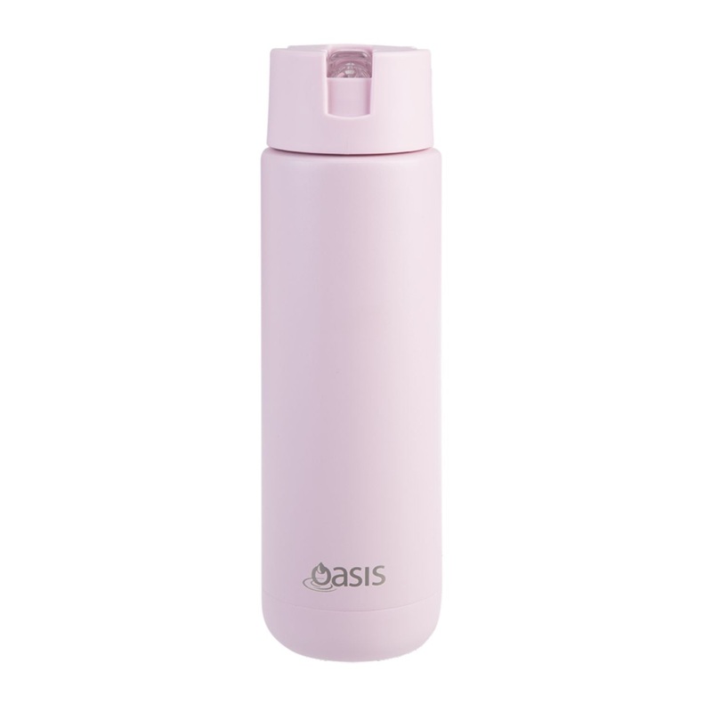 Oasis Stainless Steel Insulated Ceramic Moda Bottle 700ML – Pink Lemonade