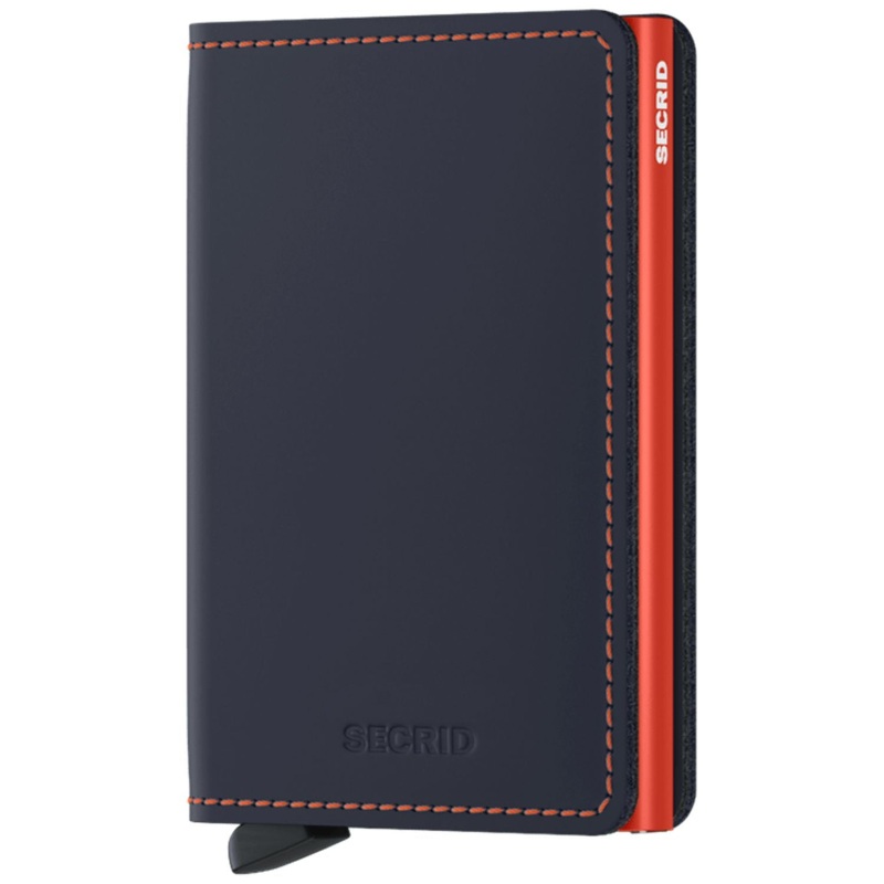 Secrid Slimwallet – Matte Nightblue & Orange