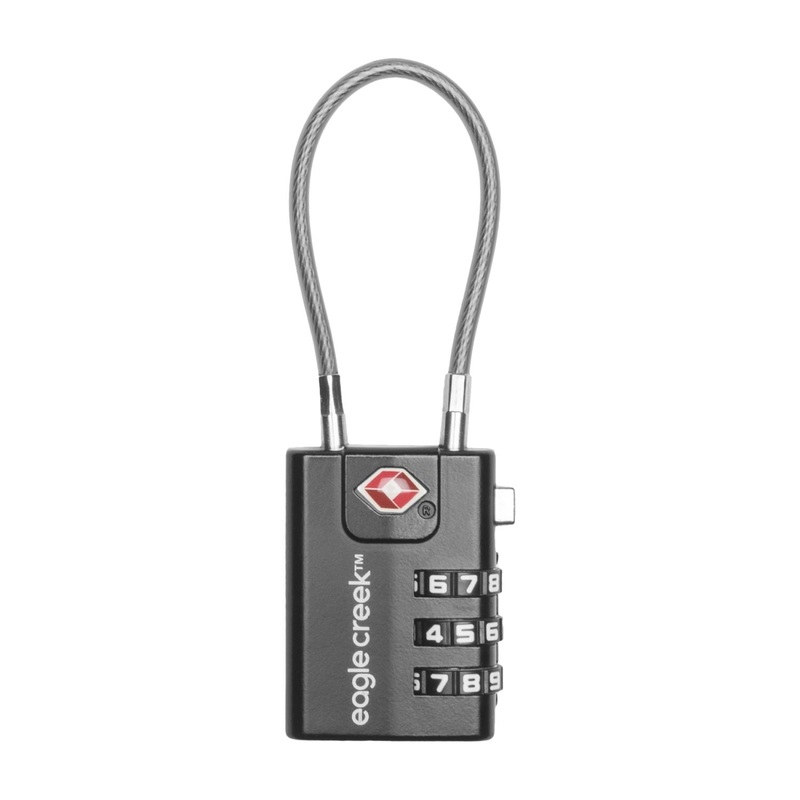 Eagle Creek Cable Travel Sentry Approved Lock (Black)