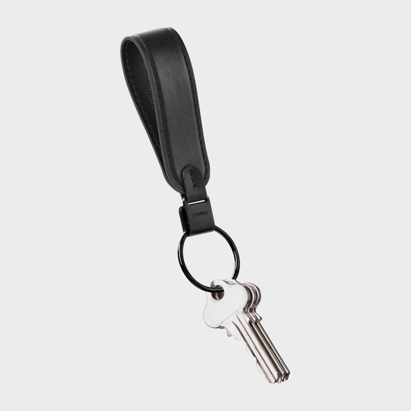 Orbitkey Leather Loop Keychain (Black)