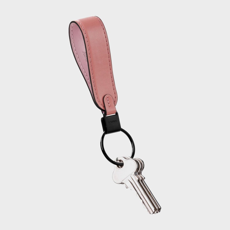 Orbitkey Leather Loop Keychain (Cotton Candy)