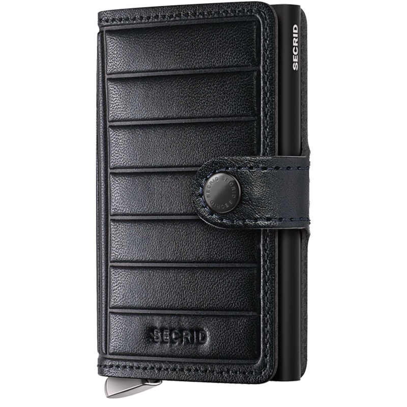 Secrid Miniwallet Emboss Line-Prenium Black