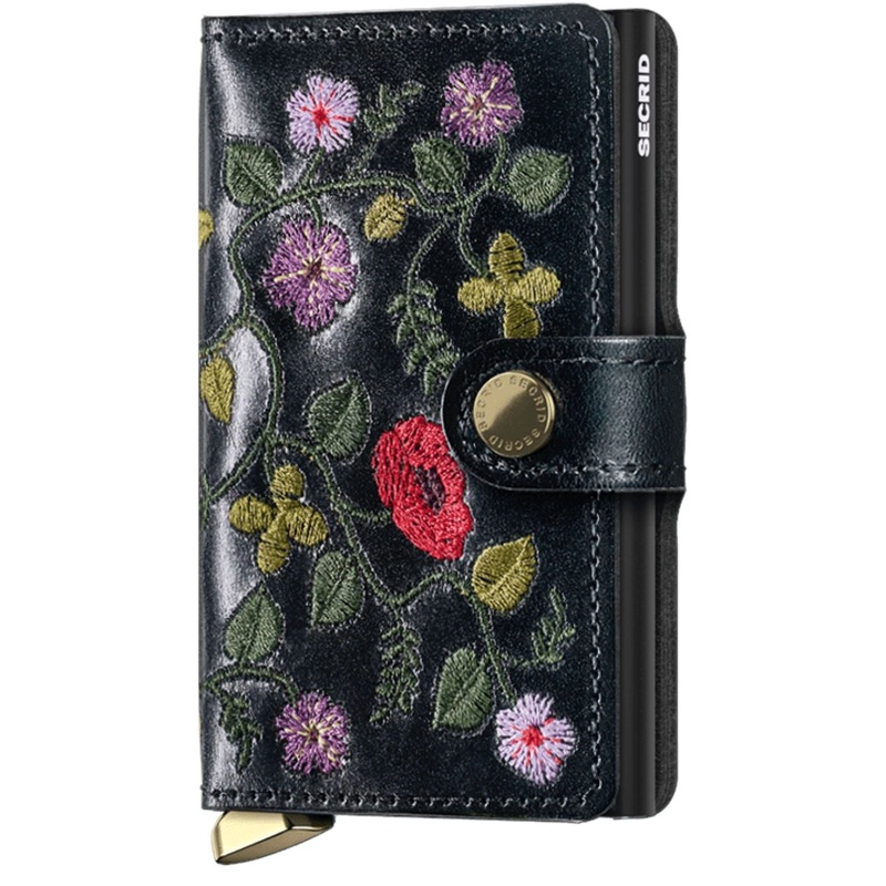 Secrid Miniwallet Stitch Floral-Prenium Foral Black