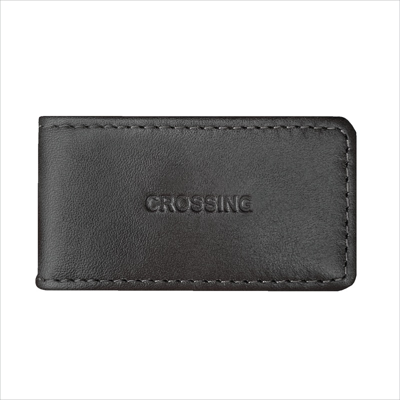 Crossing Antique Leather Money Clip – Timber – Black