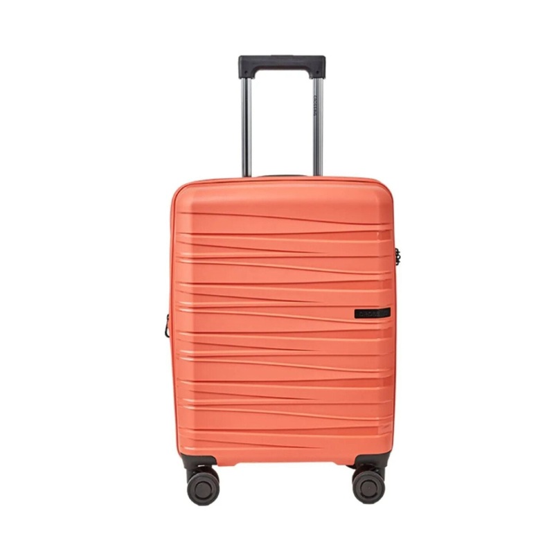 Crossing Supra Polypropylene Expandable 20 Carry On Luggage Spinner – Tangerine Red