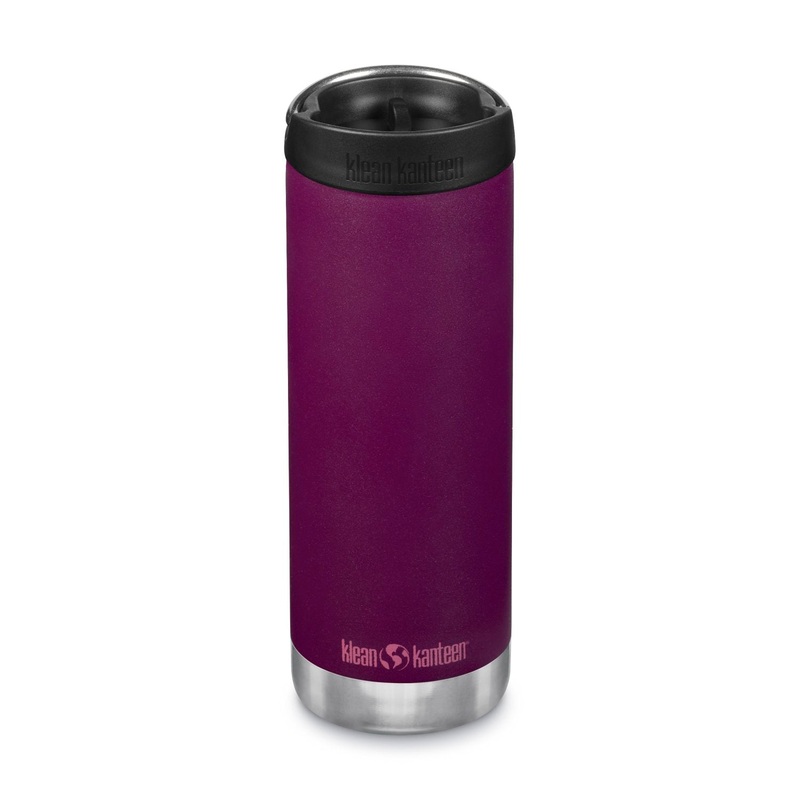Klean Kanteen Insulated TKWide 16oz Water Bottle (with Cafe Cap) (Purple Potion)