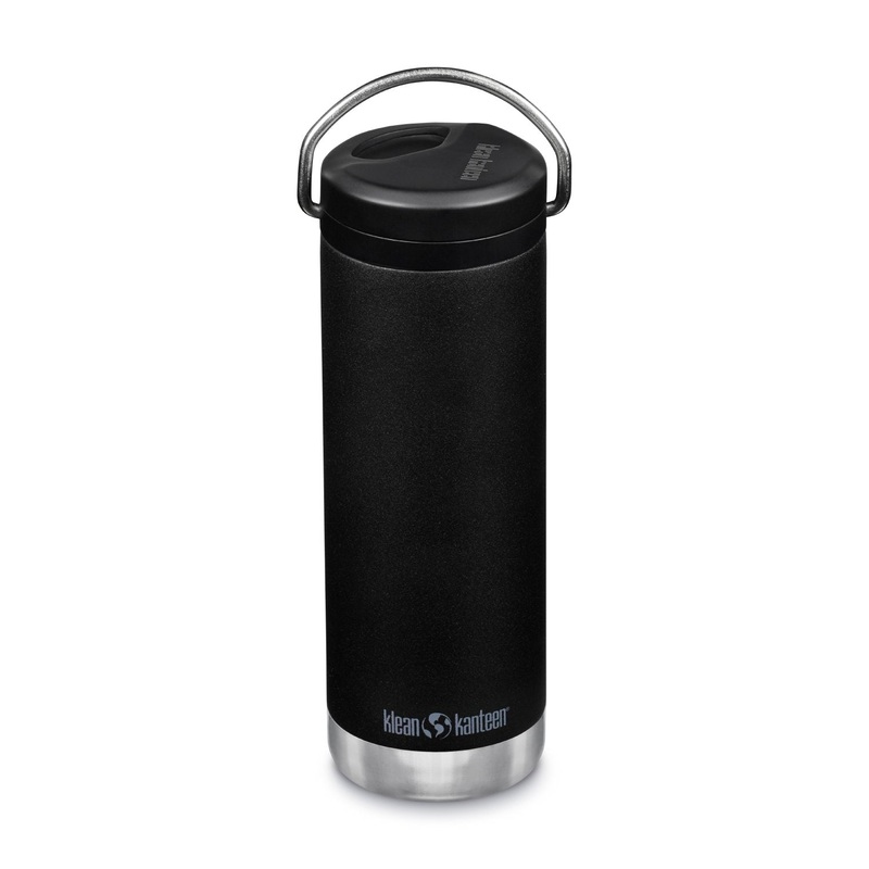 Klean Kanteen Insulated TKWide 16oz Water Bottle (with Twist Cap) (Black)