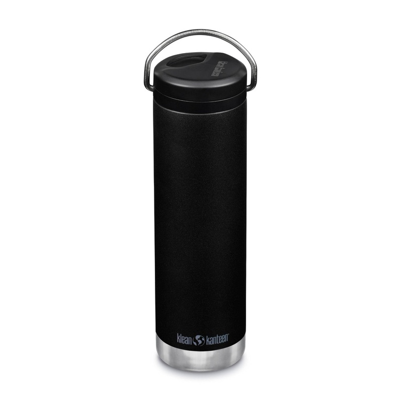 Klean Kanteen Insulated TKWide 20oz Water Bottle (with Twist Cap) (Black)