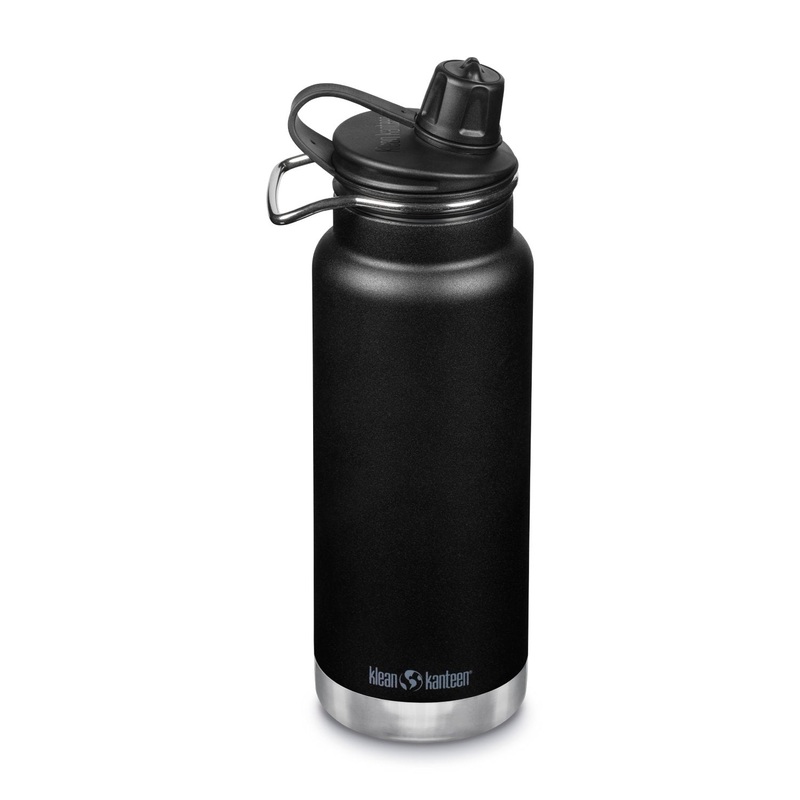 Klean Kanteen Insulated TKWide 32oz Water Bottle (with Chug Cap) (Black)