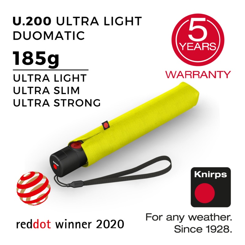 Knirps U.200 Ultra Light Duomatic Umbrella – Yellow