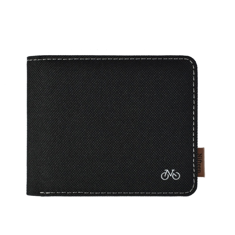 Nifteen London Billfold Wallet – Black With Grey Lining