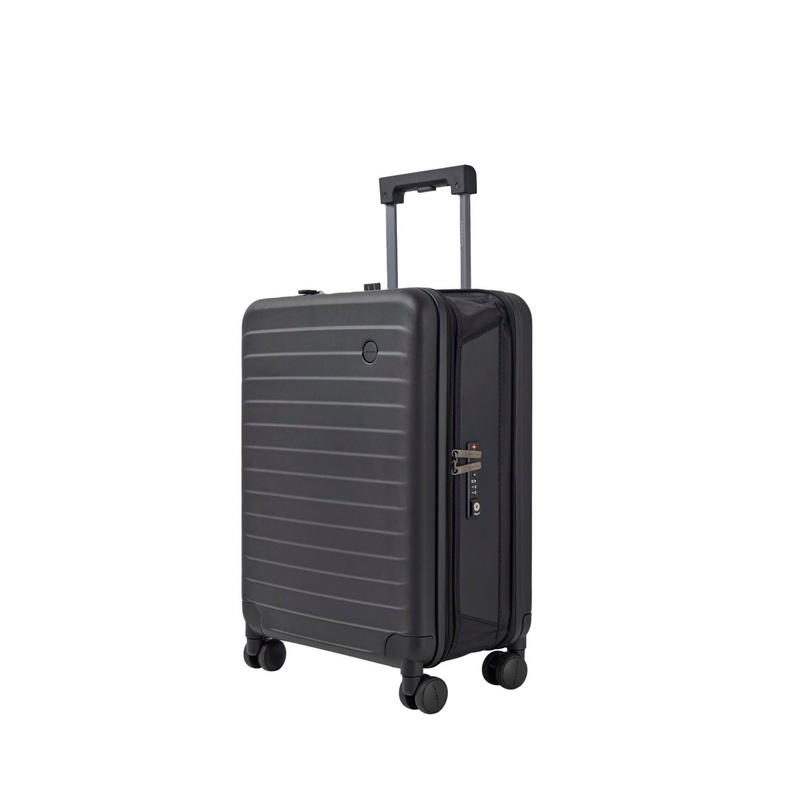 Crossing Ori Collapsible Polycarbonate 20 Carry On Luggage – Black