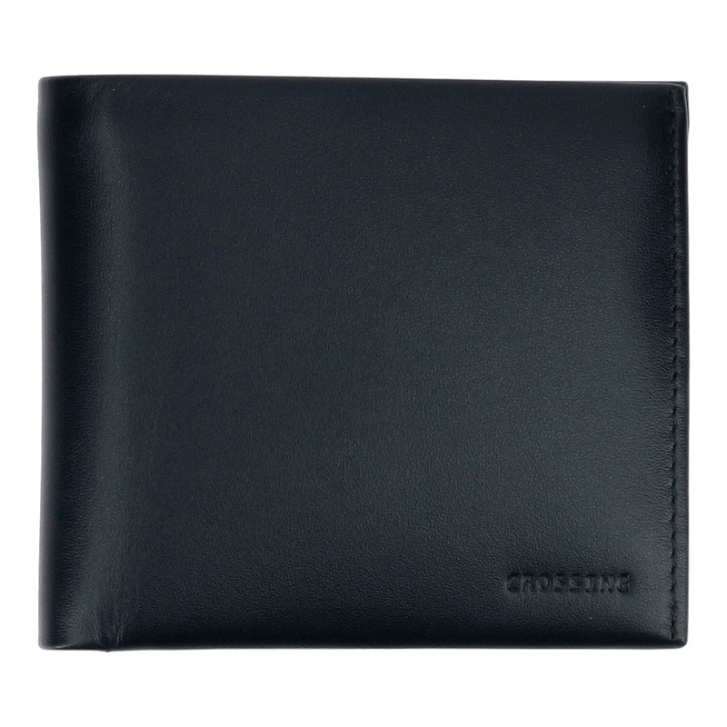 Crossing Sydney Bi-Fold Leather Wallet [18 Card Slots] Rfid – Black