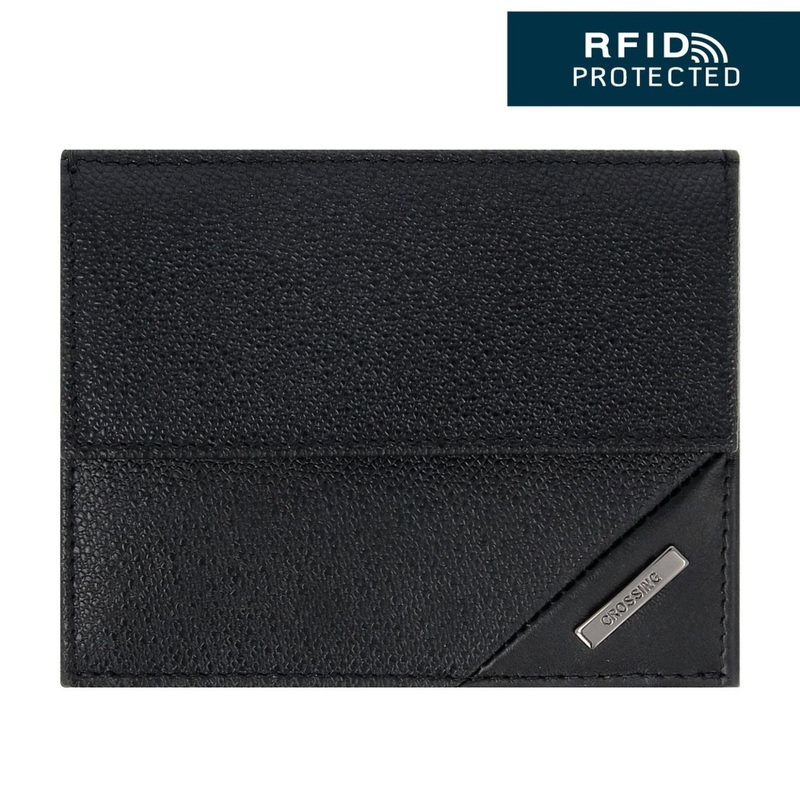 Crossing Riforma Leather Coin Pouch With Card Case RFID – Black