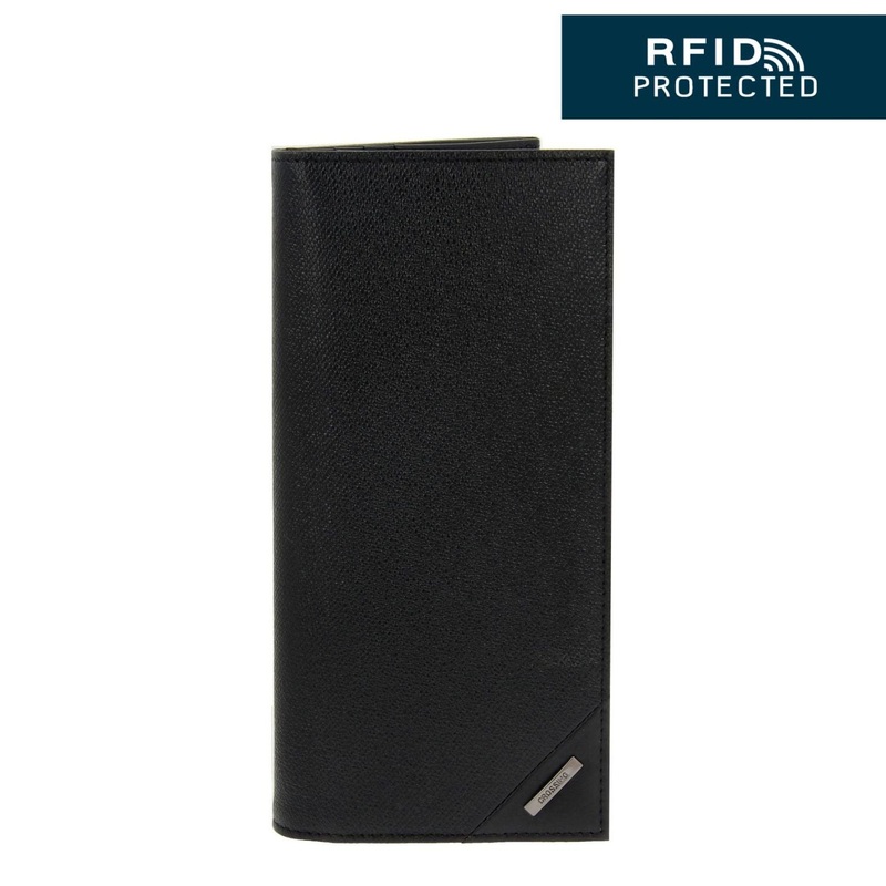 Crossing Riforma Long Leather Wallet RFID – Black